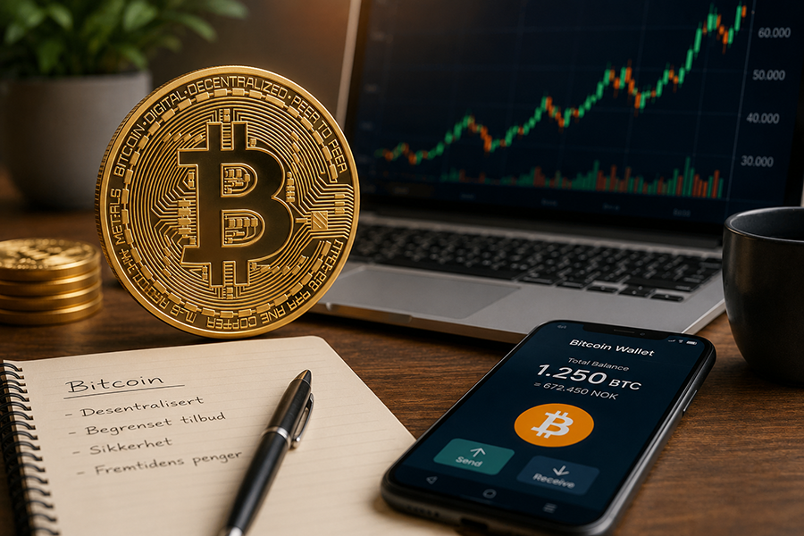 Kom trygt i gang med Bitcoin og kryptovaluta